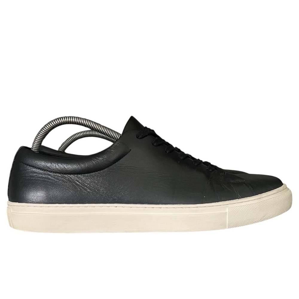 Wolf and Shepherd Shoes Men's Size 13 Glider Italian Leather Black Sneaker